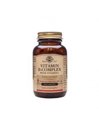 Solgar Vitamina B-Complex con Vitamina C - 100 Comprimidos - 2
